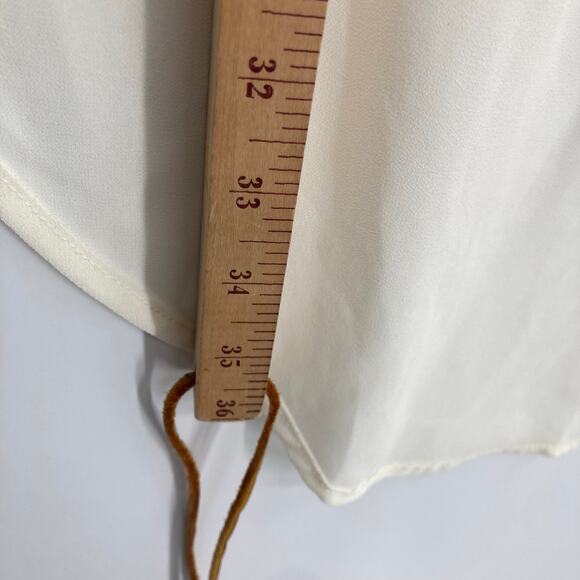 She & Sky Silk Blend Cream Knit Sleeveless Cardigan Coastal Beach Size Large - Picture 9 of 9